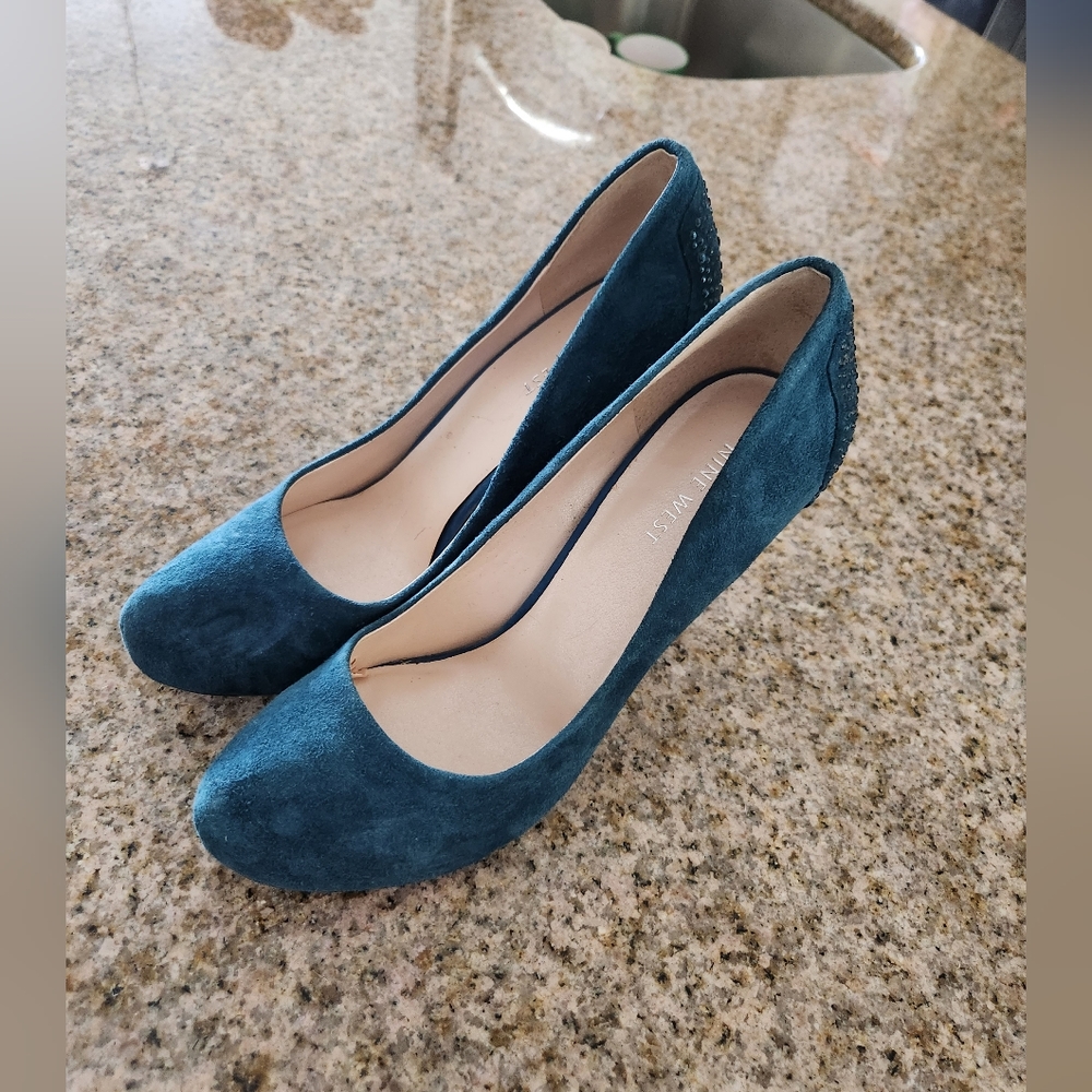 Nine West Suede glitter heel